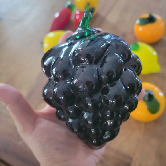 12 Glass Murano Style fruits and vegetables - Picture 4 of 8